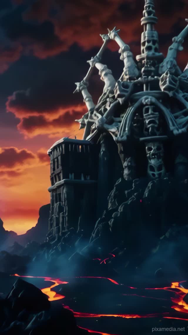 Throne of Bone and Ash - Dark Fantasy AI stock